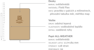 Voděodolný zápisník – Field Flex