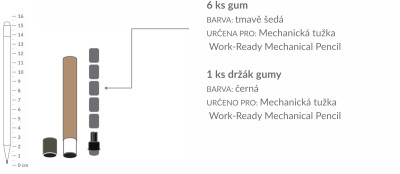 Náhradní gumy – Mechanical Pencil