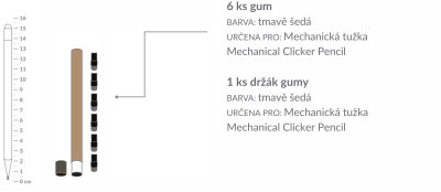 Náhradní gumy – Mechanical Pencil